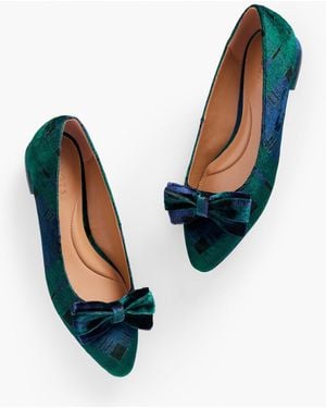 Talbots Edison Bow Flats - Blue