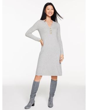 Talbots A-line Jumper Dress - White