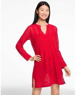 Aqua Club Tunic Top Cover-up - Red