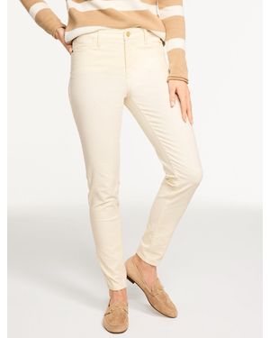 Talbots Stretch Corduroy Leggings - Natural