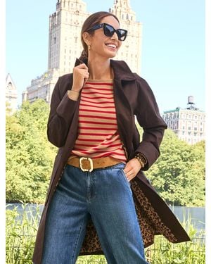 Talbots Coated Cotton Barn Mac - Natural