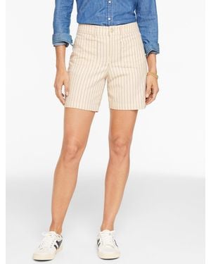 Talbots Patch Pocket Herringbone Shorts - Blue