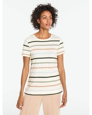 Talbots Supersoft Jersey Short Sleeve Crewneck T-shirt - White