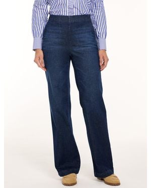 Talbots Trouser Pull-on Travel Jeans - Blue