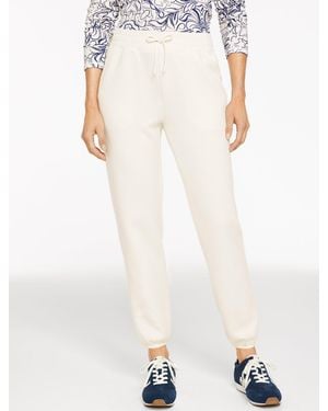 Talbots Airknit Stretch Mesh Jogger Pants - White
