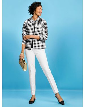 Talbots Gingham Jacket - Blue