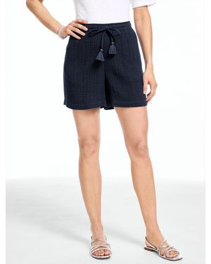 Talbots Gauze Pull-on Shorts - Blue