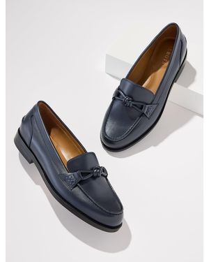 Talbots Bethany Knot Nappa Loafers - Blue