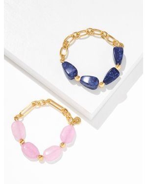 Talbots Oralia Stretch Bracelet Set - Blue