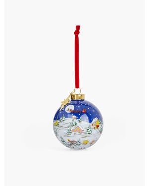 Talbots Winterscape Ornament - Blue