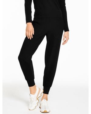 Talbots Tech Waffle Jogger Pants - Black