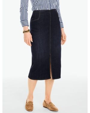 Talbots Denim Pencil Skirt - Blue