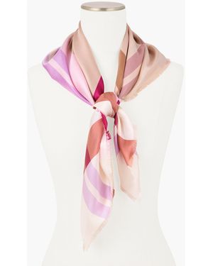 Echo Plaid Square Scarf - Pink