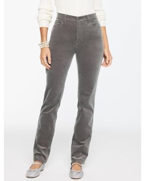 Talbots Straight Leg Stretch Corduroy Trousers - Grey