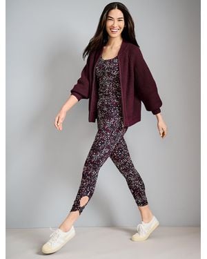 Talbots Out & About Twist Capri Leggings - Blue
