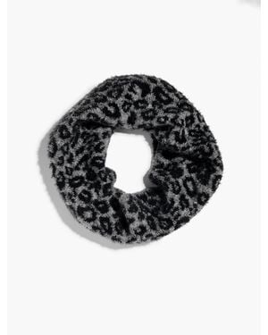 Talbots Snow Leopard Snood - Black