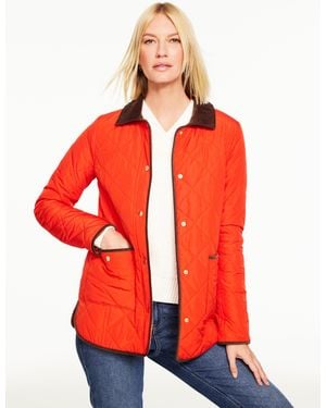 Talbots Quilted Barn Jacket - Red