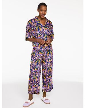 Printfresh Satin Wildest Dreams Pyjama Set - Multicolour
