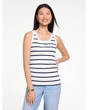 Talbots Ribbed Tank Top - White