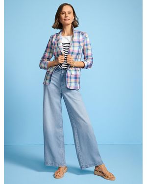 Talbots Linen Blazer - Blue