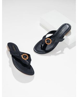 Talbots Gia Buckle Thong Sandals - Blue