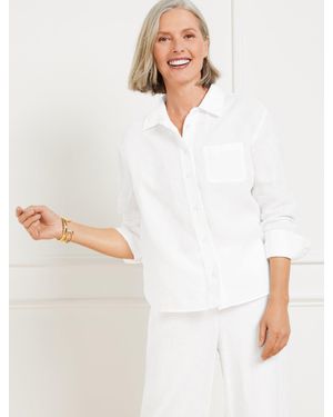 Talbots Linen Shirt - White