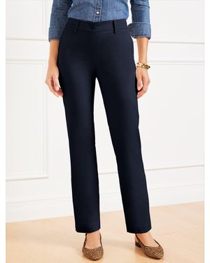 Talbots Straight Leg Perfect Chinos Trousers - Blue