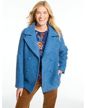 Talbots Cozy Bouclé Coat - Blue