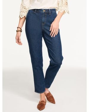 Talbots Slim Straight Ankle Jeans - Blue