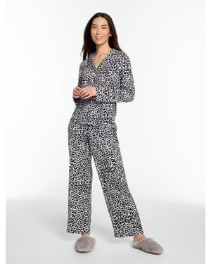 Talbots X Soma Long Sleeve & Pants Pajama Set - White