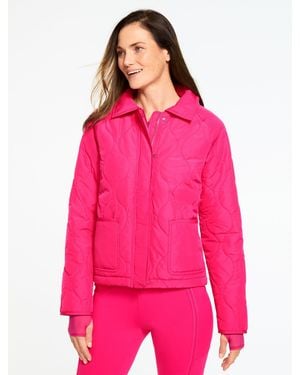 Talbots Quilted Barn Jacket - Pink