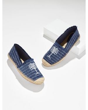 Talbots Izzy Raffia Espadrille Flats - Blue