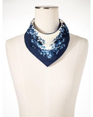 Talbots Exquisite Blooms Neckerchief - Blue