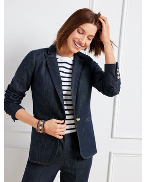 Talbots Refined Denim Modern Blazer - Blue