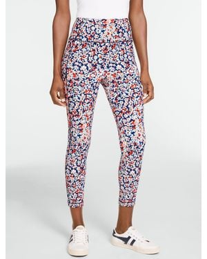 Talbots Out & About High Waist Capri Leggings - Blue