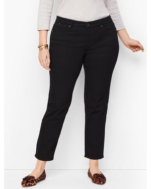 Talbots Plus Size Slim Ankle Jeans - Black