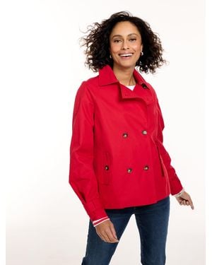 Talbots Cotton Twill Trench Coat - Red