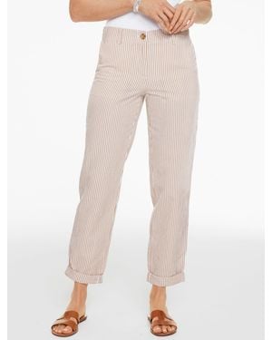 Talbots Seersucker Everyday Chinos Trousers - Natural