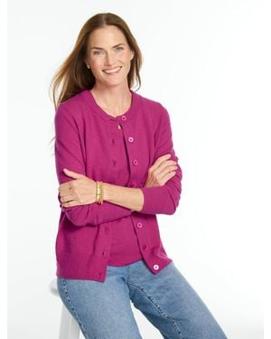 Talbots Charming Cardigan Sweater - Purple