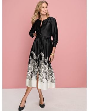 Talbots Soft Midi Shirtdress - Black