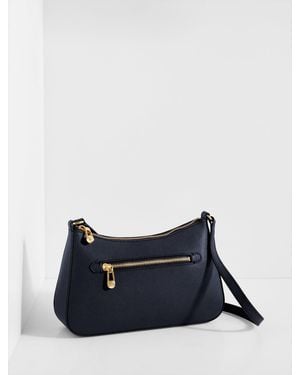 Talbots Evelyn Pebble Leather Crossbody Bag - Blue