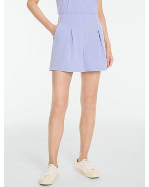 Talbots Lightweight Woven Stretch Seersucker Shorts - Blue