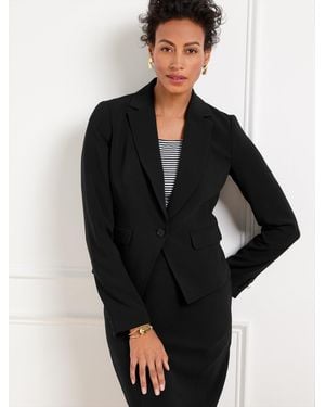 Talbots Easy Travel Cropped Blazer - Black
