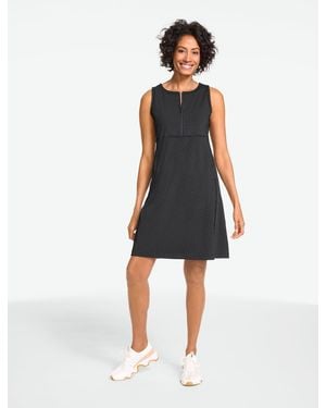 Talbots Out & About Zip Front Dress - Black