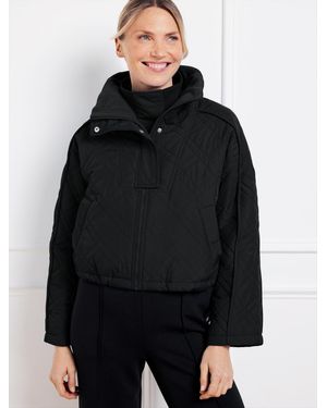 Talbots Cropped Puffer Jacket - Black