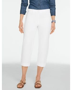 Talbots Heritage Twill Capri Trousers - White