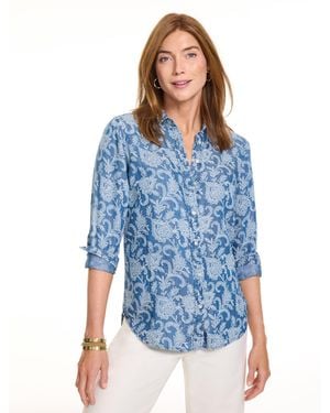 Talbots Denim Modern Classic Shirt - Blue