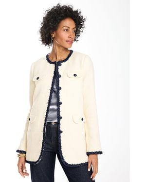 Talbots Ellie Tweed Jacket - White