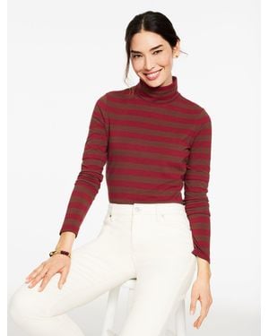 Talbots Classic Turtleneck Top - Red
