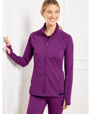 Talbots Performance Interlock Jacket - Purple